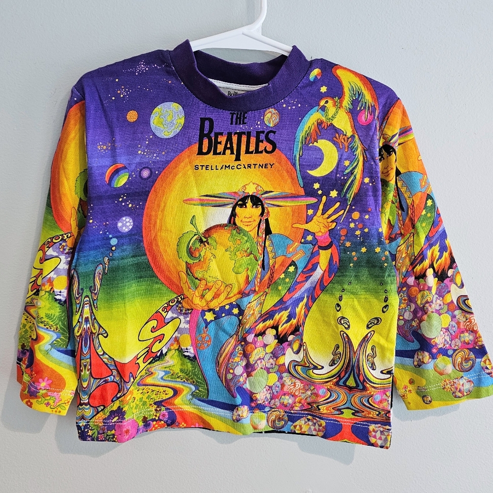 NWT Stella McCartney Kids Beatles Get Back Let It Be Long Sleeve Tee Shirt